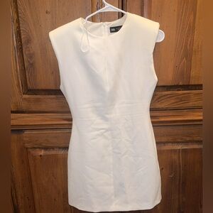 Zara Elegant Cream Mini Dress